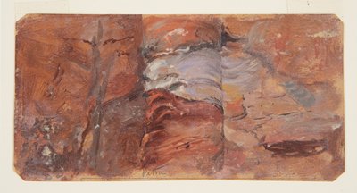 Rysunek, Studium skał, Petra, luty 1868 r. autorstwa Frederic Edwin Church