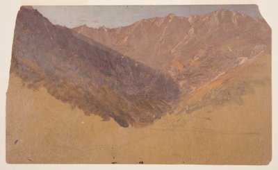 Rysunek, Studium Wielkiej Kotliny, Mt. Katahdin, 1860-70 autorstwa Frederic Edwin Church
