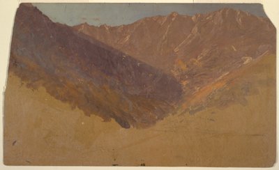 Rysunek, Studium Wielkiej Kotliny, Mt. Katahdin, 1860-70 autorstwa Frederic Edwin Church