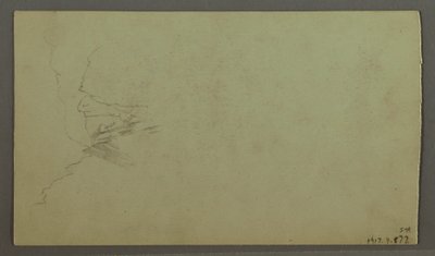 Rysunek, Szczyt wznoszący się ponad chmurami, wąska dolina, prawdopodobnie 1868 r. autorstwa Frederic Edwin Church