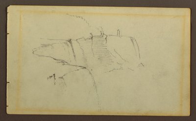 Rysunek, Wodospad Amerykański, rzeka Niagara, prawdopodobnie 1858 r. autorstwa Frederic Edwin Church