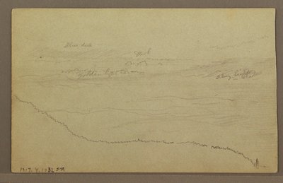 Rysunek, drzewa, prawdopodobnie lata 60. XIX wieku autorstwa Frederic Edwin Church