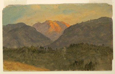 Rysunek, Untesberg, niedaleko Berchtesgaden, Bawaria, 1868 r. autorstwa Frederic Edwin Church