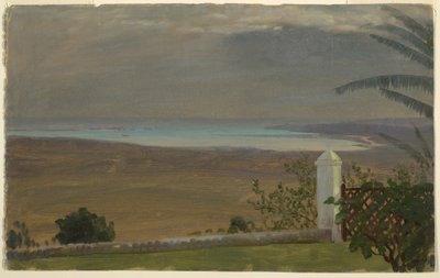Rysunek, widok na morze, 1865 r. autorstwa Frederic Edwin Church