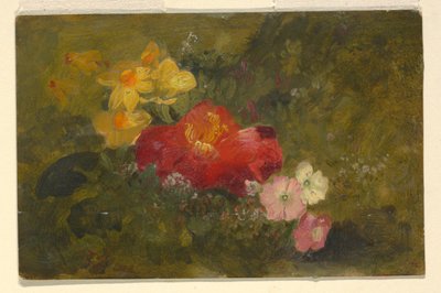Rysunek, Dzikie kwiaty, Jamajka, 1865 r. autorstwa Frederic Edwin Church