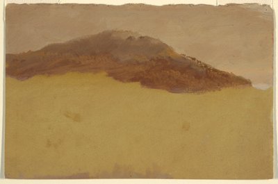 Rysunek, zalesione wzgórze, 1870-80 autorstwa Frederic Edwin Church