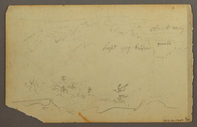 Rysunek, zalesiony krajobraz, 1844 autorstwa Frederic Edwin Church