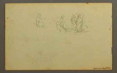 Rysunek, zalesiony krajobraz, prawdopodobnie 1845 r. autorstwa Frederic Edwin Church