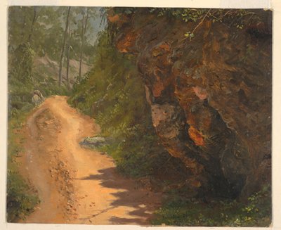 Rysunek, Woodland Path, Jamajka, czerwiec 1865 r. autorstwa Frederic Edwin Church
