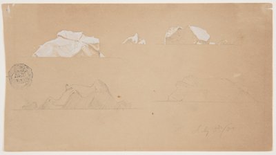 Pływające góry lodowe autorstwa Frederic Edwin Church