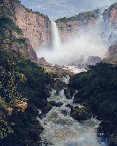 Frederic Edwin Church - Upadek Tequendamy w pobliżu Bogoty, Nowa Granada autorstwa Frederic Edwin Church