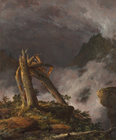 Frederic Edwin Church / Burza w górach, 1847 r. autorstwa Frederic Edwin Church