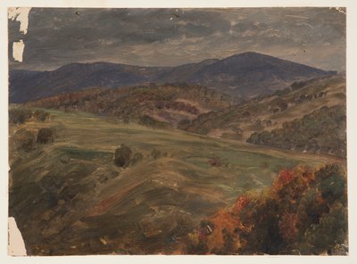 Pagórkowaty krajobraz, wczesna jesień autorstwa Frederic Edwin Church