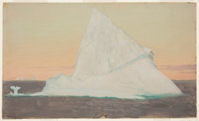 Góra lodowa i lodowy kwiat autorstwa Frederic Edwin Church