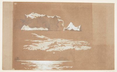 Góry lodowe w pobliżu Cape St. John and Gull Island, Nowa Fundlandia autorstwa Frederic Edwin Church