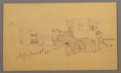 Jaffa Street Corner, Palestyna [Tel Awiw, Izrael] autorstwa Frederic Edwin Church