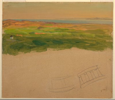 Krajobraz, w pobliżu Syrii lub Grecji autorstwa Frederic Edwin Church