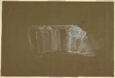 Lower Falls, Genesee River, Rochester, Nowy Jork autorstwa Frederic Edwin Church