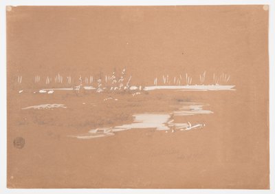 Podmokły krajobraz w pobliżu Millinocket, Maine autorstwa Frederic Edwin Church