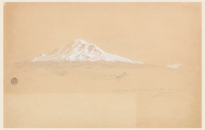 Góra Chimborazo z Domu Seniora Pablo Bustamante, Riobamba, Ekwador autorstwa Frederic Edwin Church