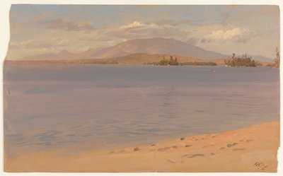 Góra Katahdin z jeziora Millinocket autorstwa Frederic Edwin Church