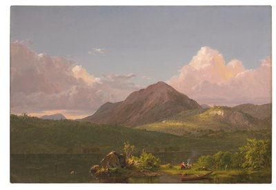 Mount Newport na Mount Desert Island, c.1851-53 autorstwa Frederic Edwin Church