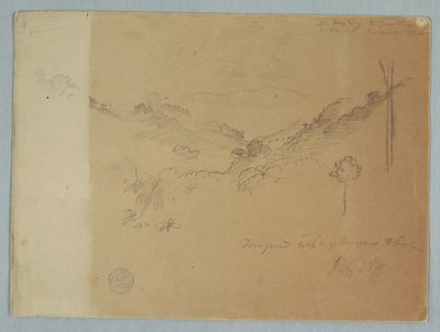 Krajobraz górski w pobliżu Jorje, Ekwador autorstwa Frederic Edwin Church