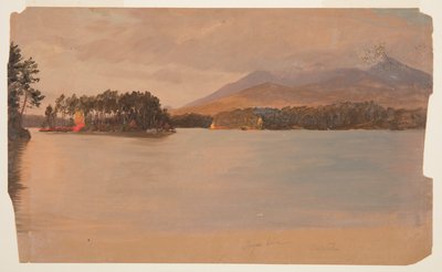 Góra Katahdin z Togue Pond autorstwa Frederic Edwin Church