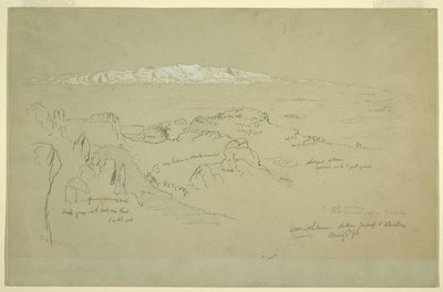Góra Liban między Yafoof i Baalbek autorstwa Frederic Edwin Church