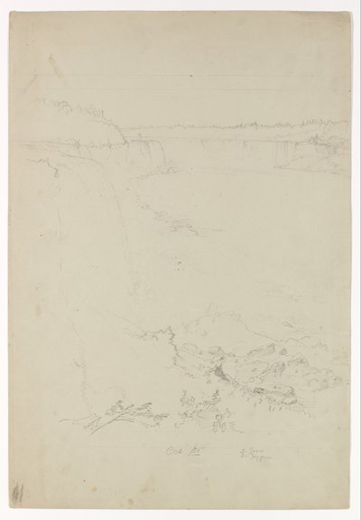 Wodospad Niagara od strony amerykańskiej autorstwa Frederic Edwin Church
