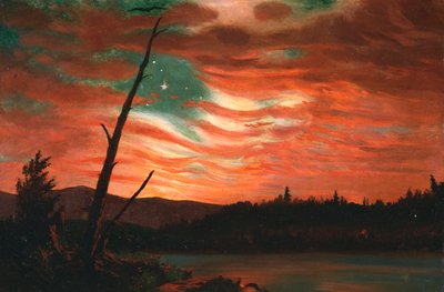 Nasz sztandar na niebie autorstwa Frederic Edwin Church
