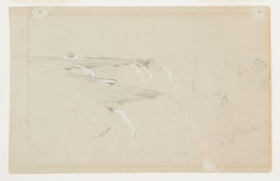 Krawędź amerykańskiego wodospadu, rzeka Niagara autorstwa Frederic Edwin Church