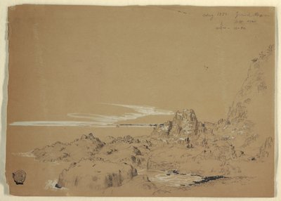 Skaliste Wybrzeże, Grand Manan, Kanada autorstwa Frederic Edwin Church