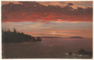 Półwysep Schoodic z Mount Desert o wschodzie słońca autorstwa Frederic Edwin Church
