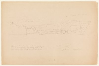 Brzeg jeziora i podnóża góry Katahdin autorstwa Frederic Edwin Church