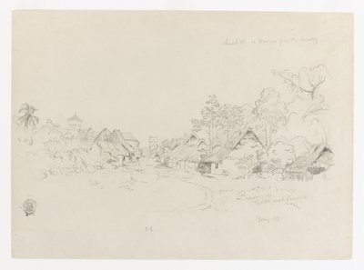 Ulica w Mompos, Kolumbia autorstwa Frederic Edwin Church