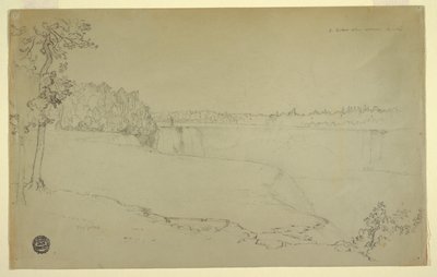 Studia. Wodospad Niagara. autorstwa Frederic Edwin Church