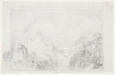 Studium do „Pory deszczowej w tropikach” autorstwa Frederic Edwin Church
