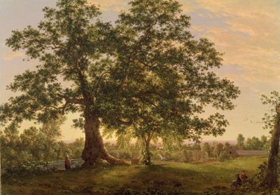 The Charter Oak w Hartford, ok. 1846 r. autorstwa Frederic Edwin Church