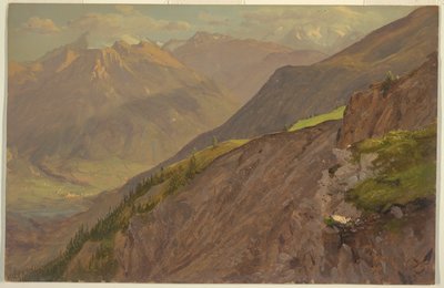 Goal i Watzmann w Berchtesgaden autorstwa Frederic Edwin Church