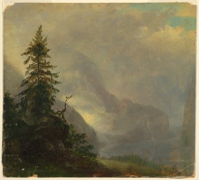 Koenigsee, niedaleko Berchtesgeden, Bawaria autorstwa Frederic Edwin Church