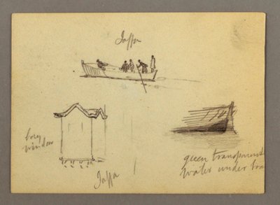 Dwanaście szkiców postaci, Joffa, Palestyna autorstwa Frederic Edwin Church