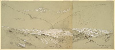 Lodowiec Upper Aletsch z Wielkim Fusshorn autorstwa Frederic Edwin Church
