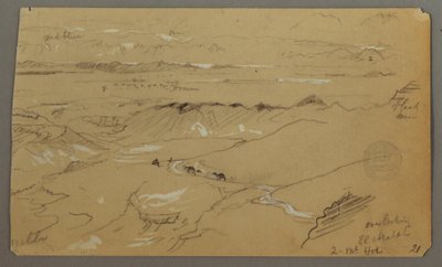Widok na Wady el-Arabah autorstwa Frederic Edwin Church