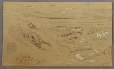 Widok na Wady el-Arabah autorstwa Frederic Edwin Church