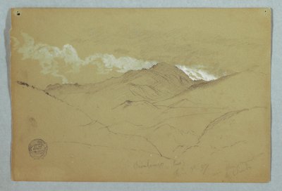 Widok ze wschodu na górę Chimborazo, Ekwador autorstwa Frederic Edwin Church