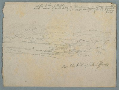Widok ze wzgórza San Juan, prawdopodobnie Kolumbia autorstwa Frederic Edwin Church