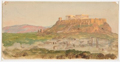 Widok na Akropol, wschód słońca autorstwa Frederic Edwin Church