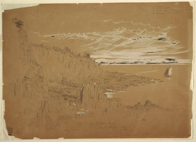 „Widok na South West Head, Wyspa Grand Manan, Zatoka Fundy, Kanada” autorstwa Frederic Edwin Church