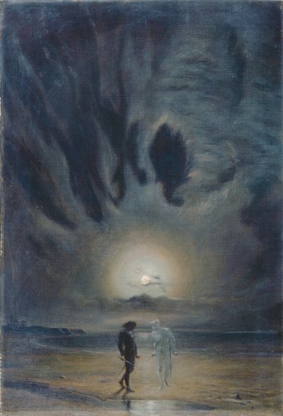 Hamlet i Duch autorstwa Frederic James Shields